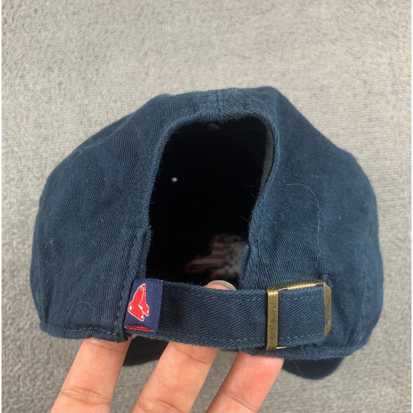 47 Brand Boston Red Sox Hat Men OSFA Navy American Flag Logo Adjustable Dad Cap