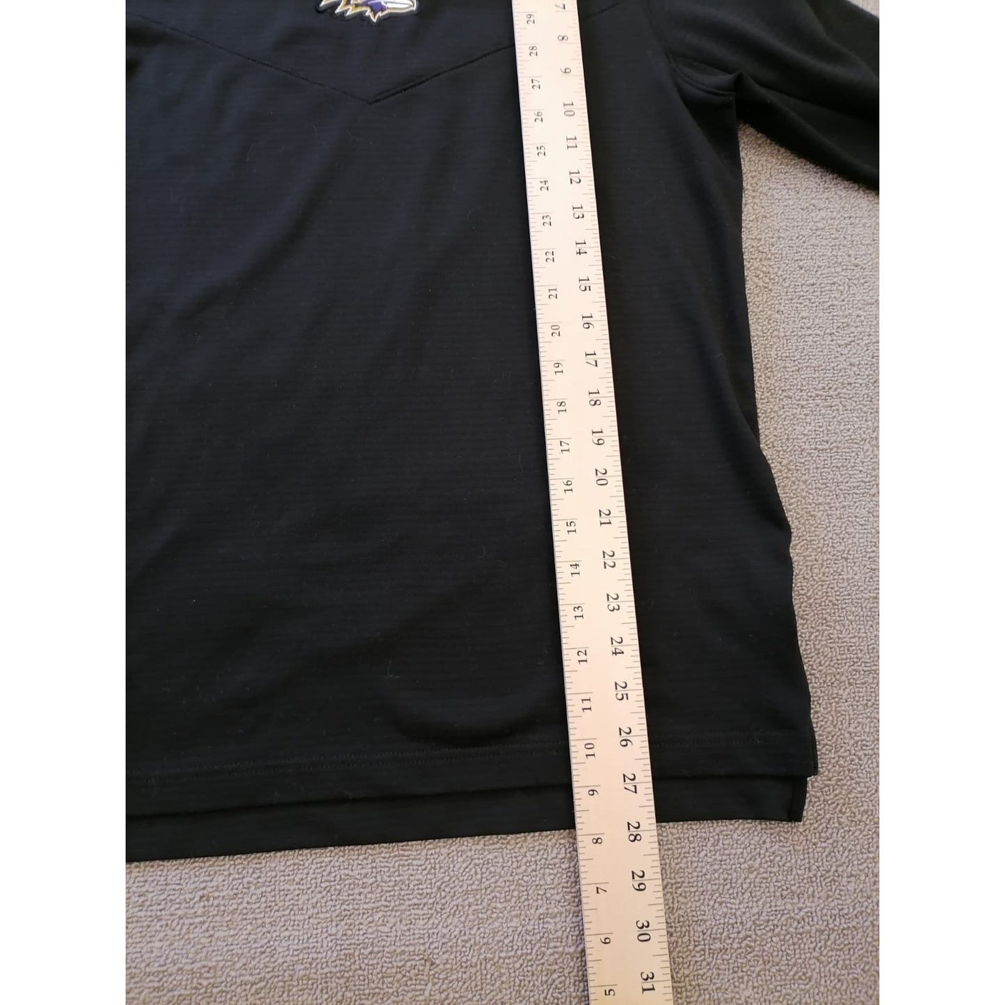 Nike Dri-Fit Men's S Baltimore Ravens Black Long Sleeve Shirt NFL Apparel