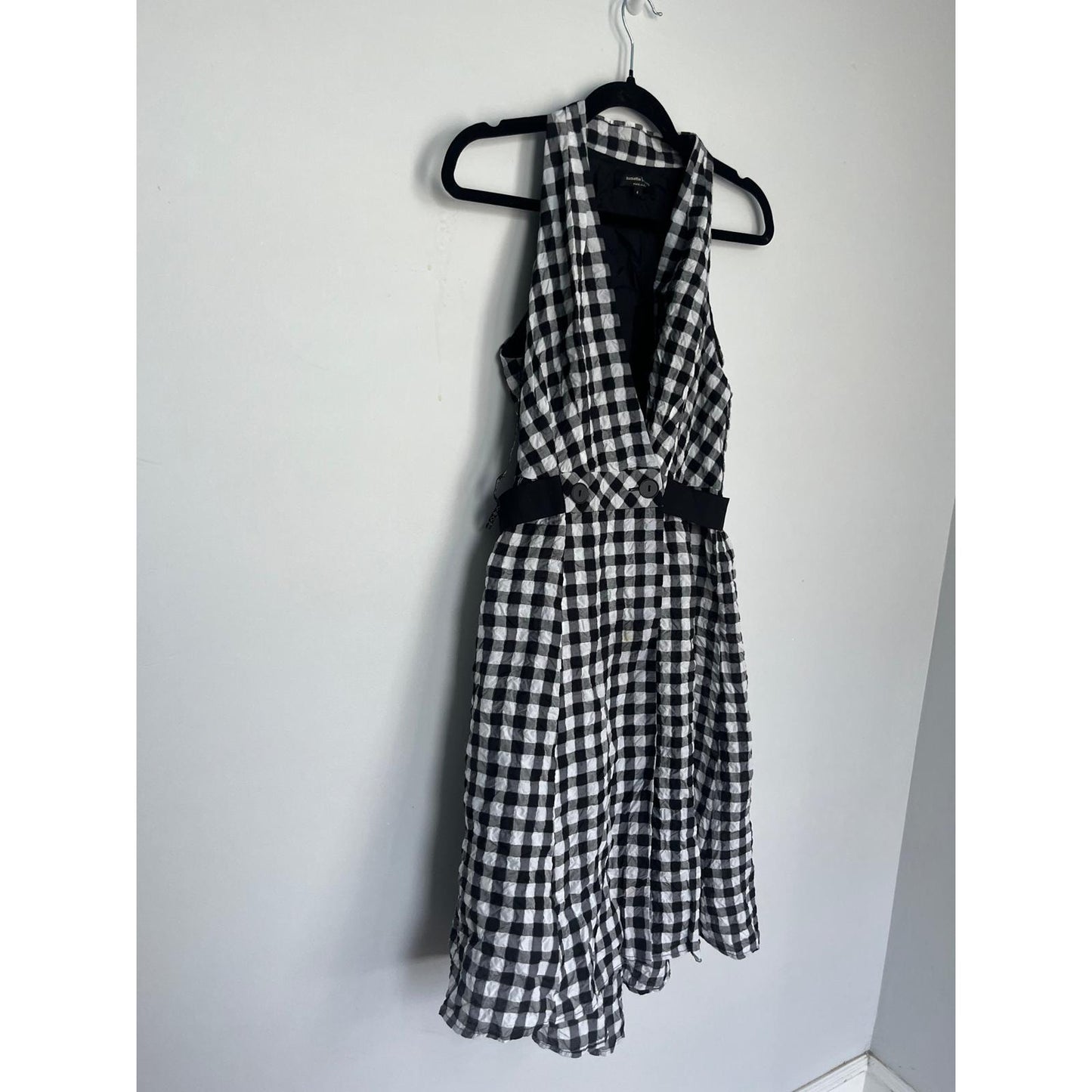 Nanette Lepore Dress Women 4 Gingham Sleeveless Fit And Flare Checkered