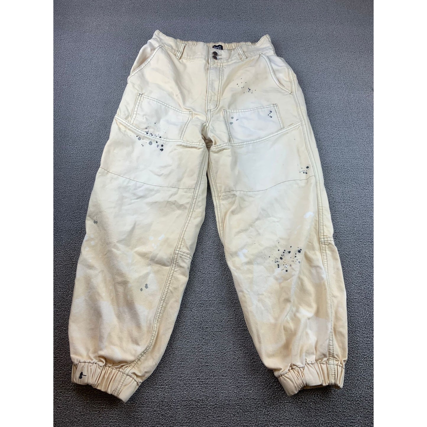 BDG Urban Outfitters Women Medium Cargo Joggers Pants with Paint Splatter