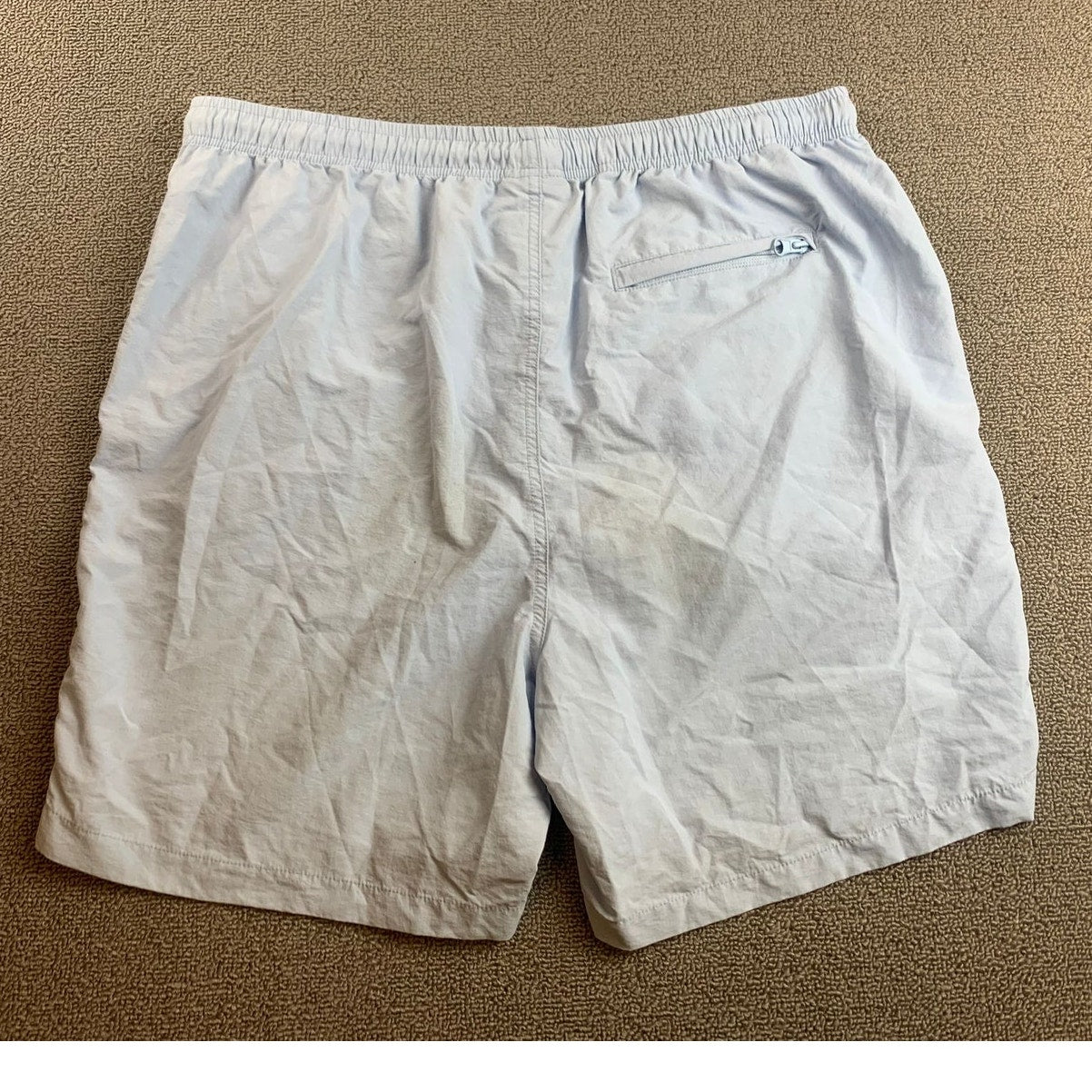 Coney Island Picnic LET'S PEACE IT TOGETHER Nylon Blue Shorts - Size Large