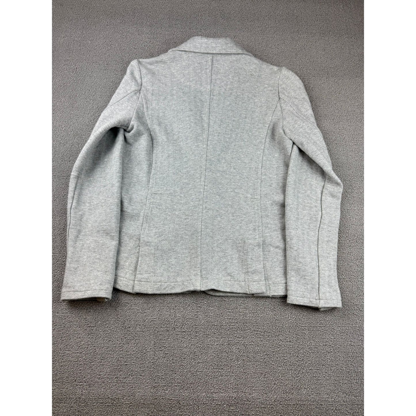 Ecru Women Small Gray Knit Blazer Light Weight Minimalist