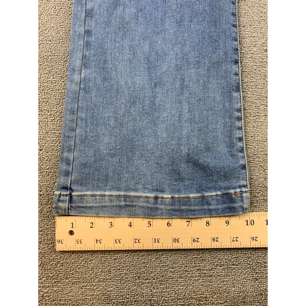 Risen Los Angeles Women 15/32 Blue Light Washed Jeans Bootcut Mid Rise