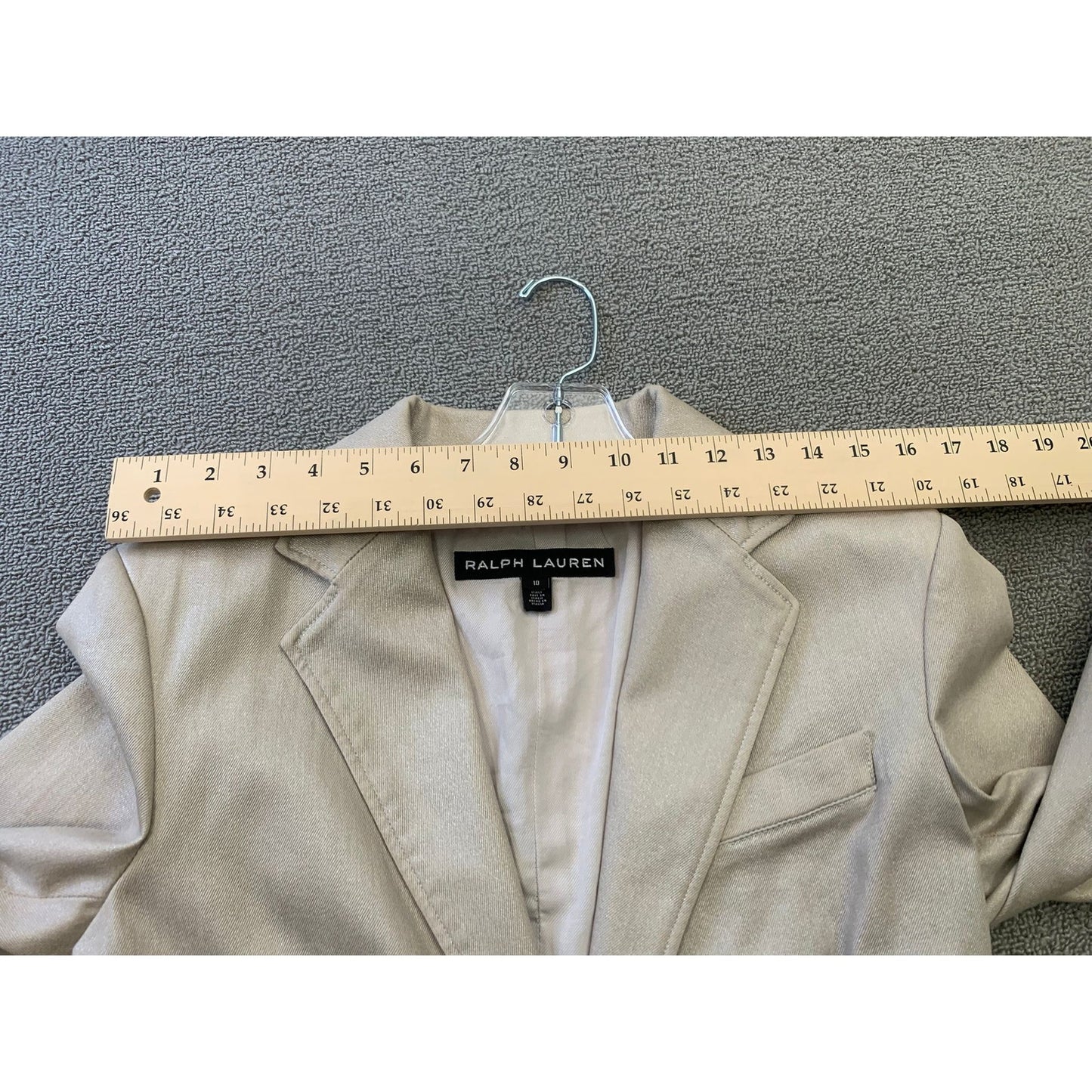 Ralph Lauren Black Label Women's 10 Blazer Linen Blend Jacket