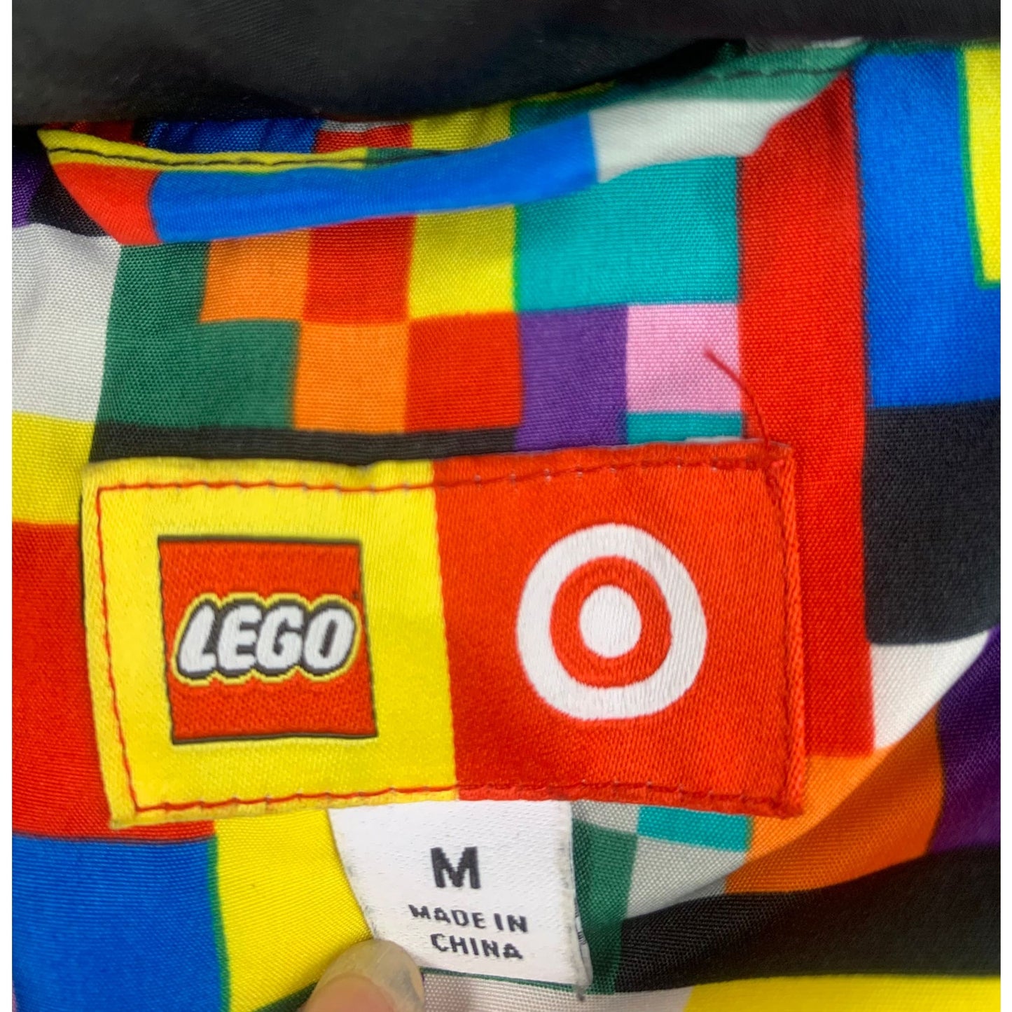 Lego X Target Mens Medium Blue Purple Black Detachable Vest Puffer Jacket Coat