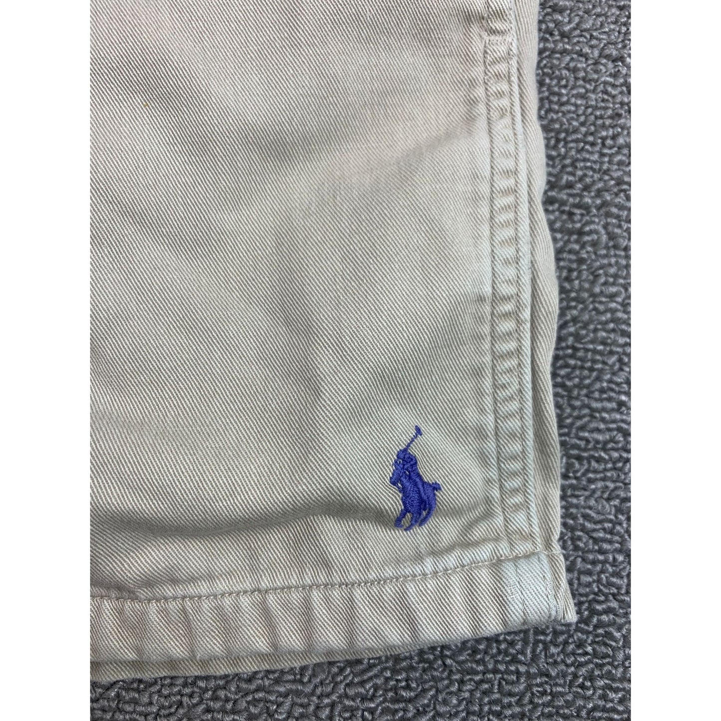 Vintage Polo Ralph Lauren Men’s Shorts M Beige Twill Embroidered Pony USA Made 90's