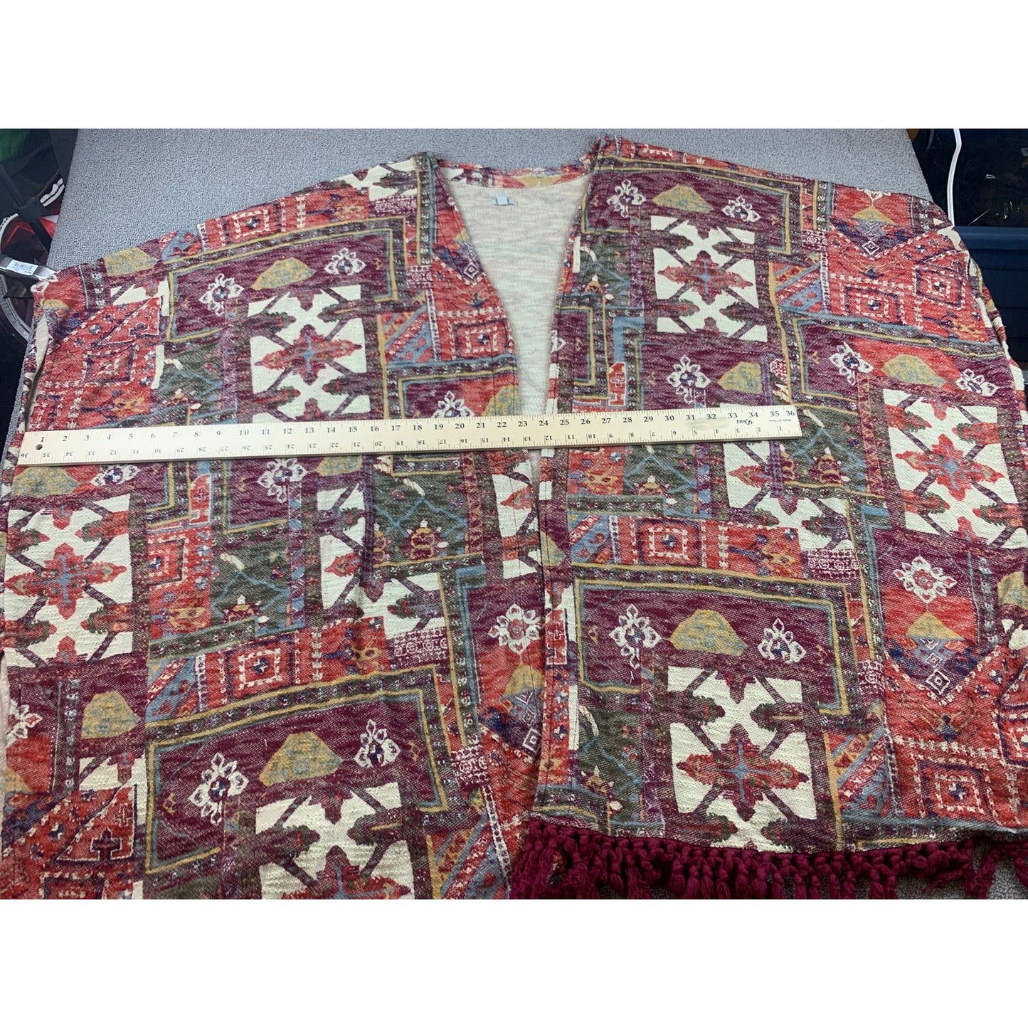 Ecote Urban Outfitters Duster Women's Small Blanket Kimono Boho Fringe Sweater