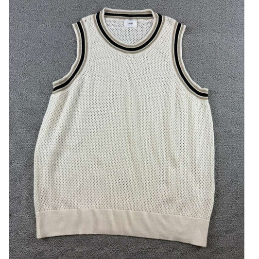 An’ge Mesh Tank Top Lazumba Women Small Trim Sleeveless Preppy