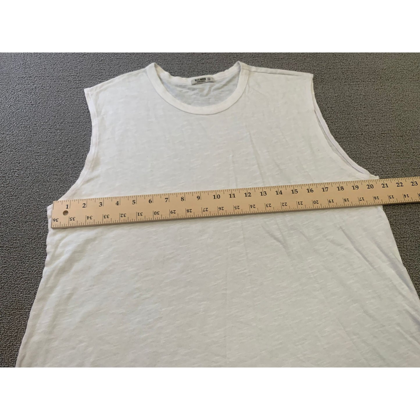 Buck Mason Men's Medium White Tank Top Made In USA