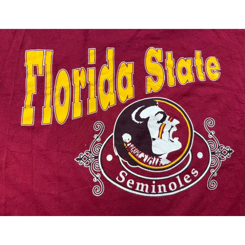 Hanes Heavyweight Florida State Seminoles T-Shirt XL USA Made 90s Single Stitch
