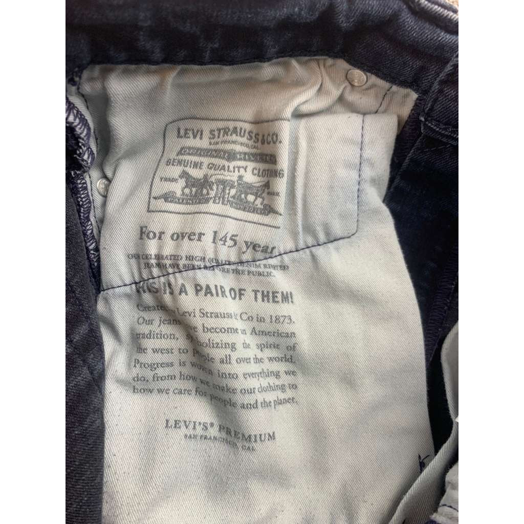 LEVI'S Premium Jeans Mens W32 L30 Blue Wash Slim Skinny Taper Stretch Denim