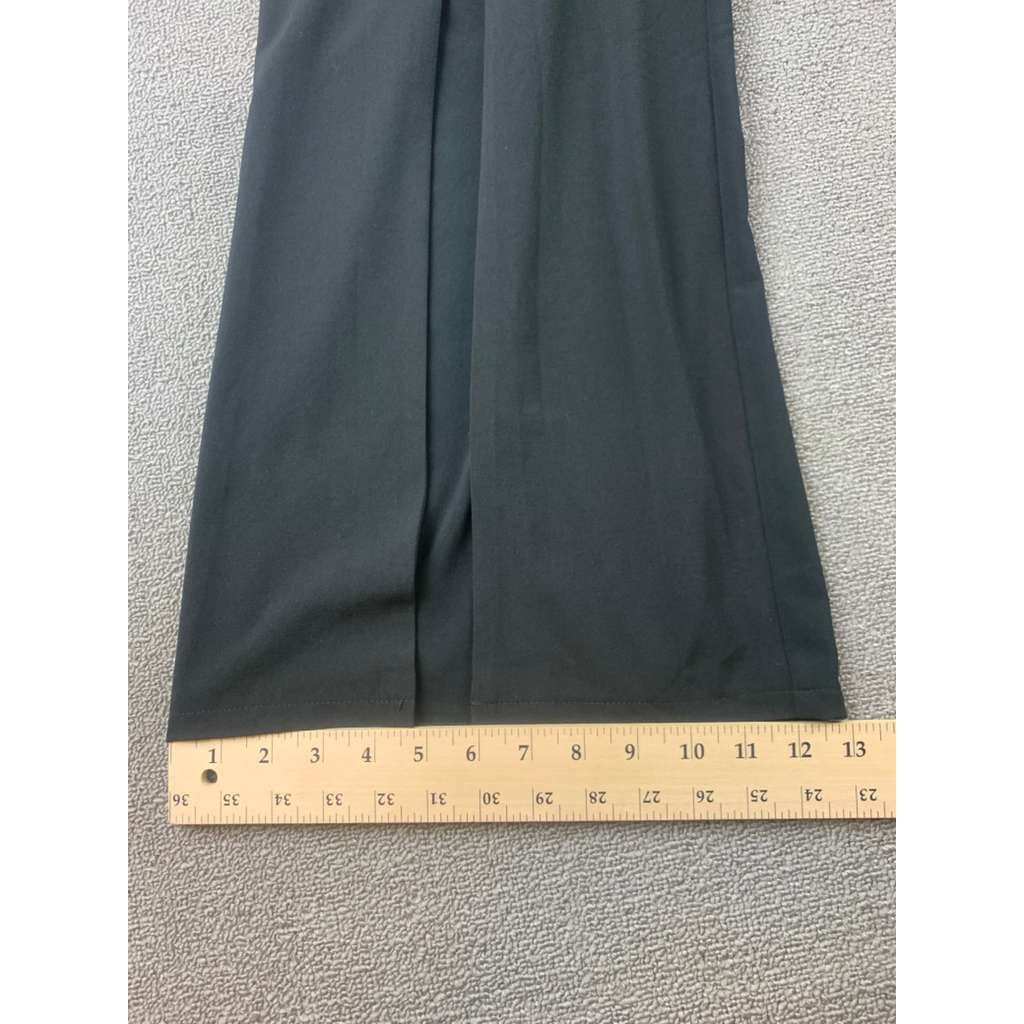 DO+BE Women S Black Wide Leg Pants High Rise Palazzo Front Pleat Slit Trouser