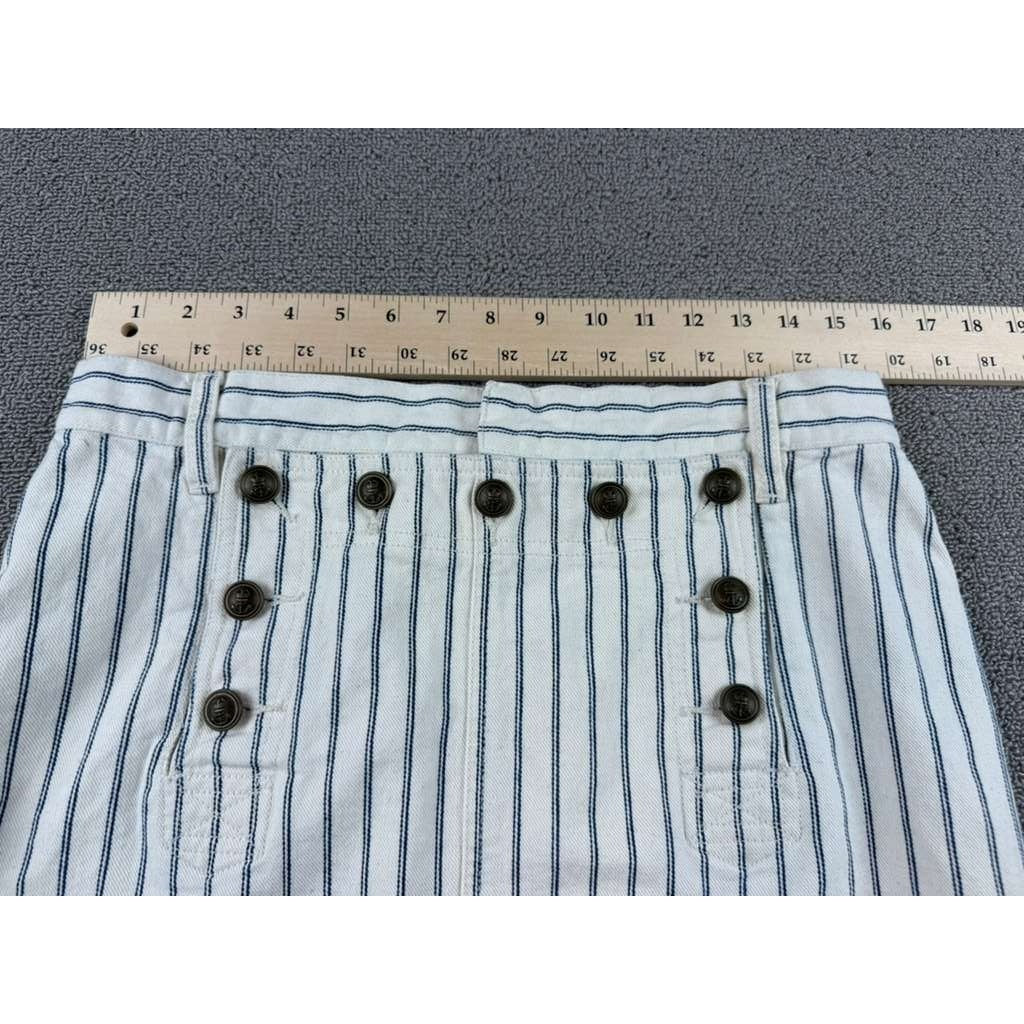LAUREN RALPH LAUREN Women’s 8 Blue and White Striped Sailor Skirt