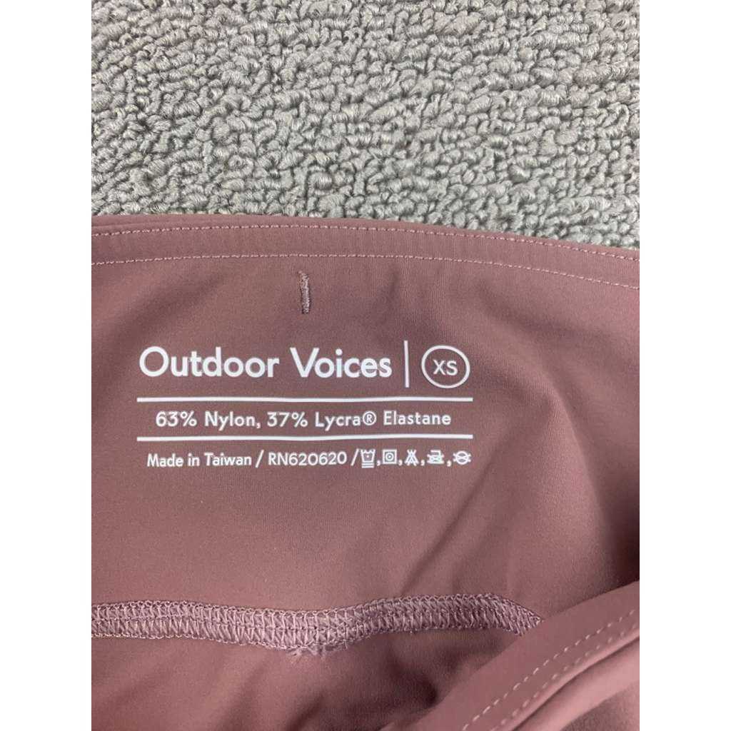 Outdoor Voices Women's Pink Biker Zoom 8" Short XS Deep Taupe Size XS NWT