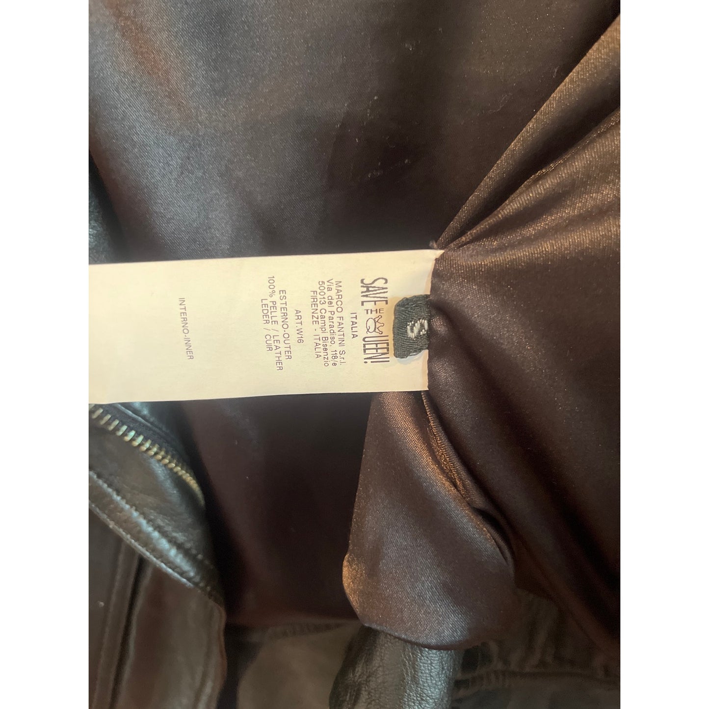 Save The Queen Leather Jacket women’s size small