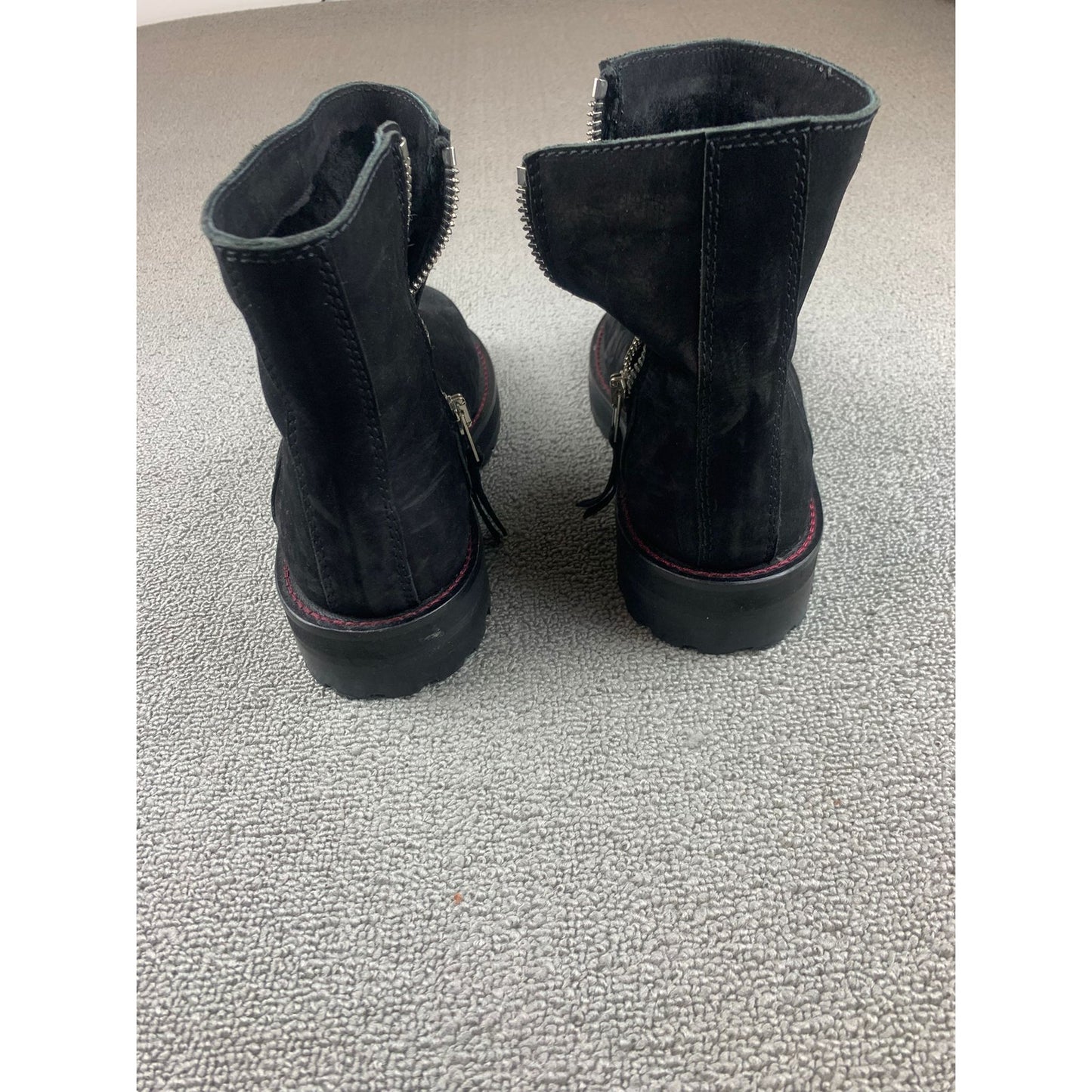 Zadig & Voltaire Women's 38 Black Leather Ankle Boots