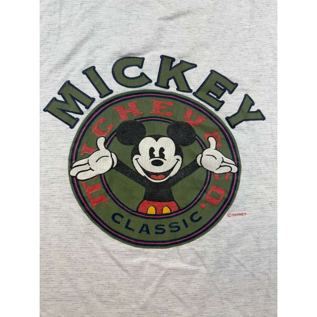Mickey Unlimited By Velva Sheen Men's Large Gray Tank Top Classic Mickey Graphic