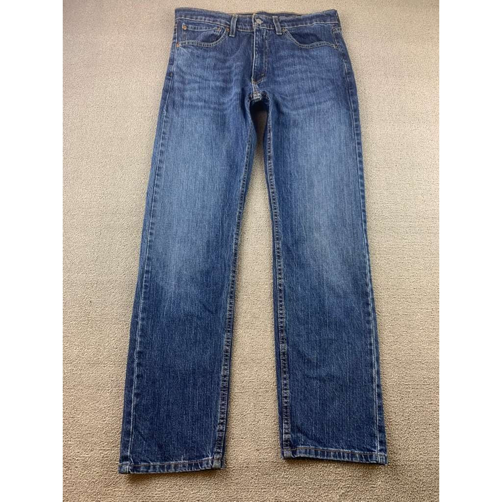 Levi's Men's Straight Leg Denim Jeans Size W34 L32 Blue Medium Wash