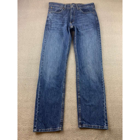 Levi's Men's Straight Leg Denim Jeans Size W34 L32 Blue Medium Wash