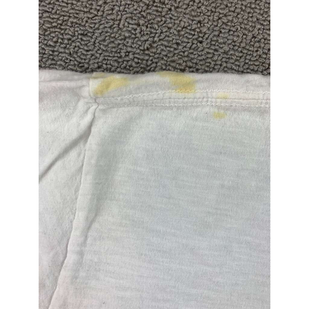 Original Retro Brand T Shirt Women M White AC DC 1976 Tour Print Short Sleeve