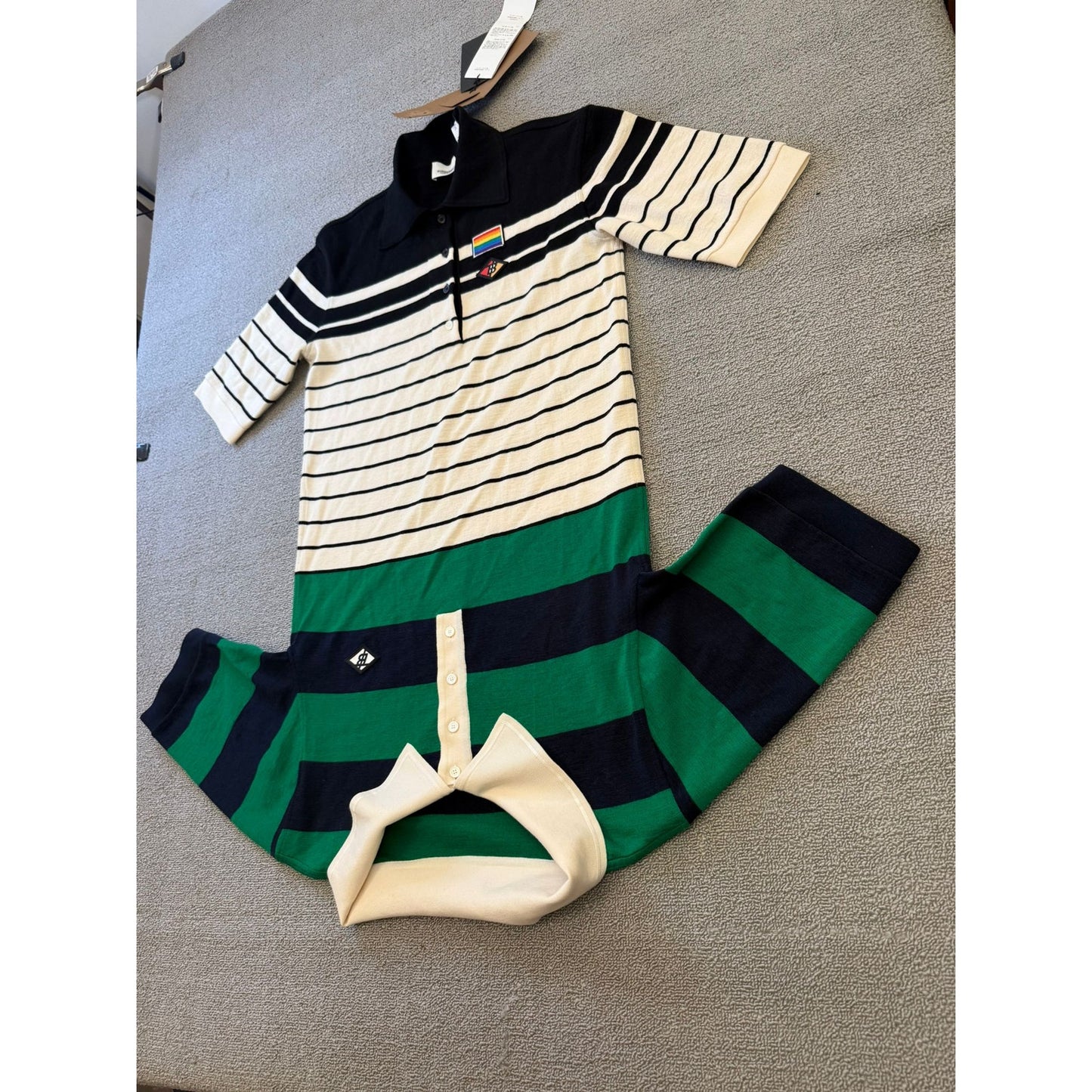 Burberry Women's XS Burberry Dress Polo Shirt Reconstructed