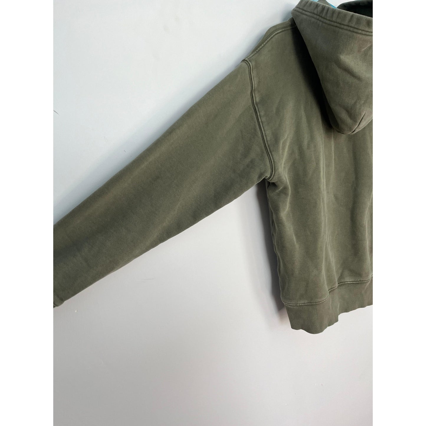 TNA Sweatfleece Hoodie Women XS Olive Green Cozy Fleece Pullover