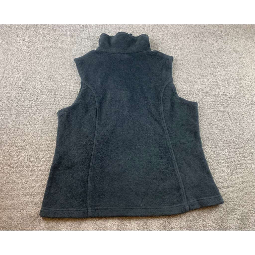 Columbia Women's Medium Dark Green Sleeveless Full-Zip High-Neck Fleece Vest