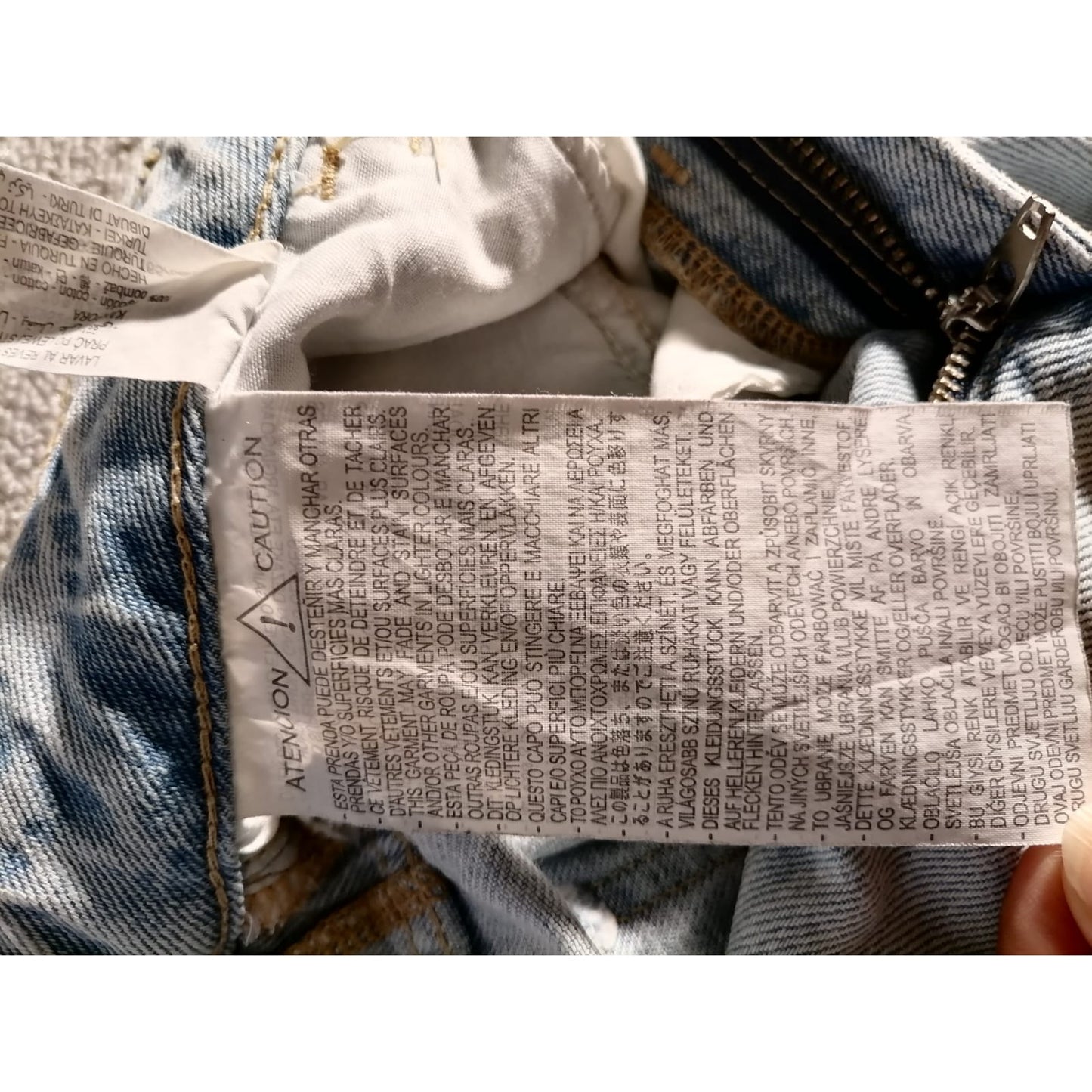 Zara Straight Leg Jeans Womens Light Wash USA 4