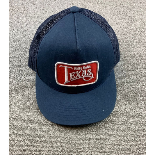 Billy Bob’s Texas Men's One Size navy Blue Red Patch Snapback Cap