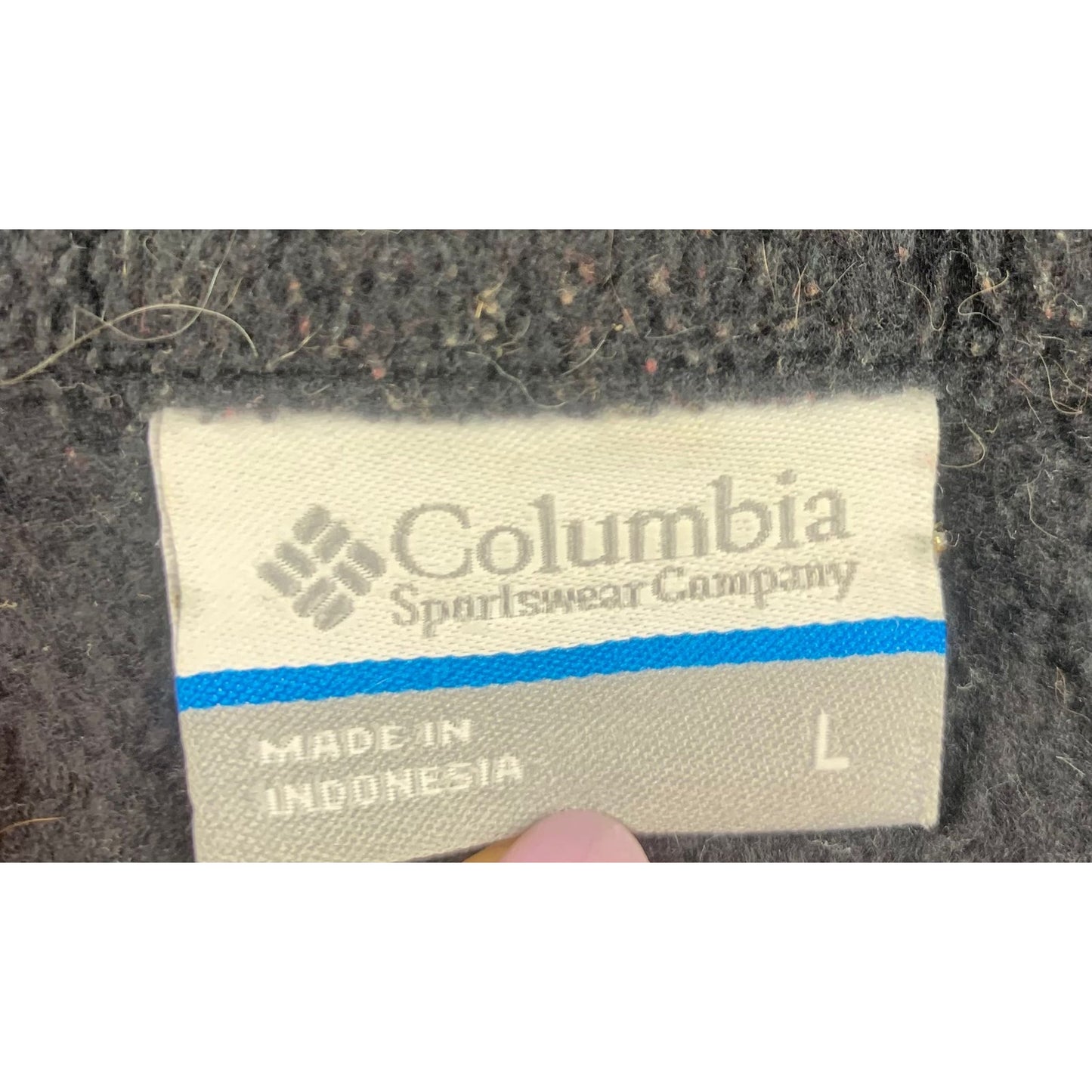 Columbia Sportswear Men's Large Black Full-Zip Fleece Vest for Outdoor Work Hike