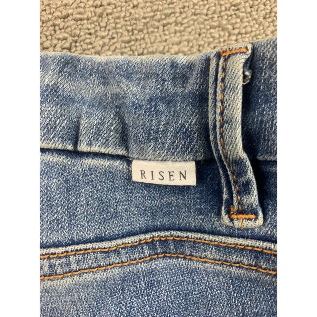 Risen Los Angeles Women 15/32 Blue Light Washed Jeans Bootcut Mid Rise