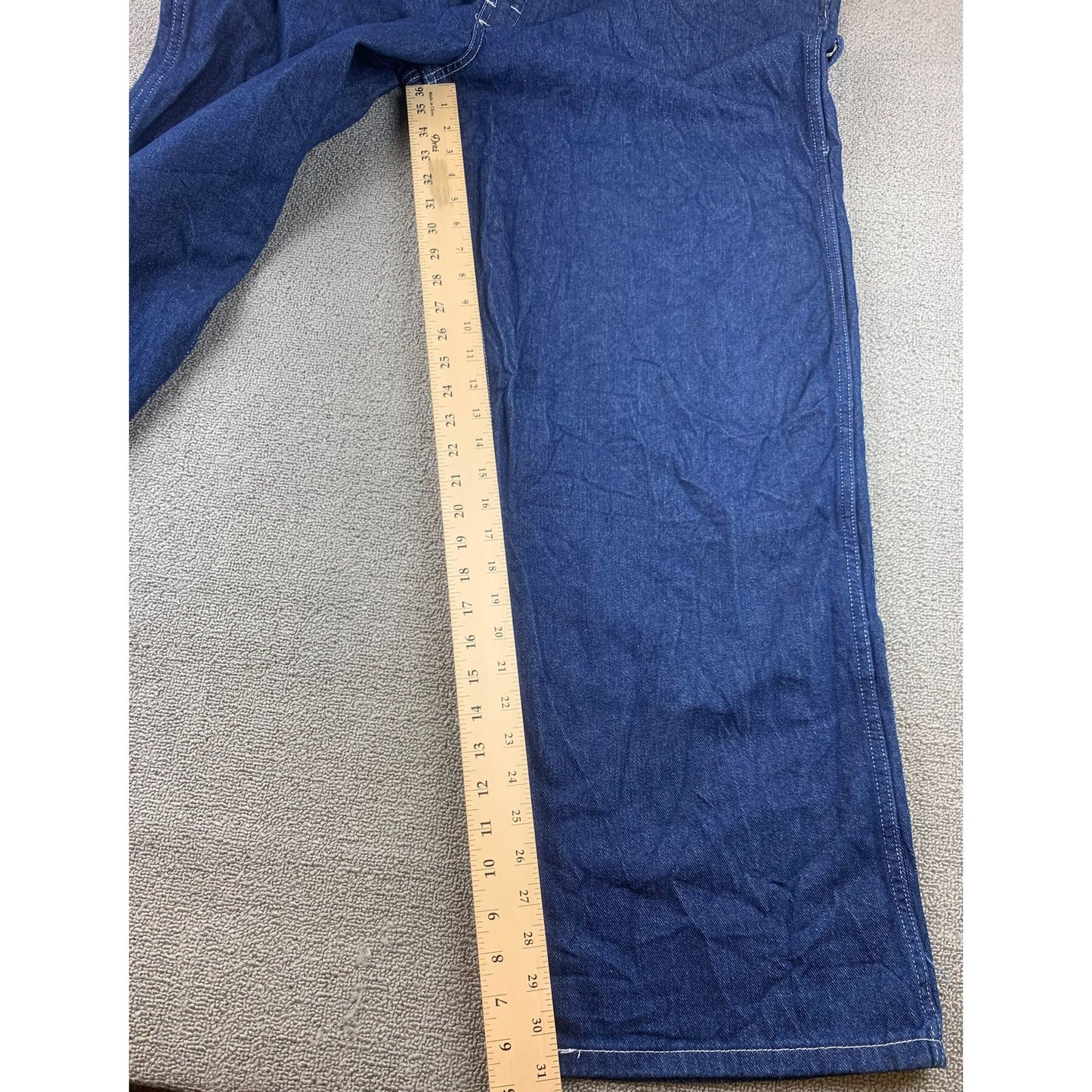 Dickies Overalls Men's XL R Dark Blue Denim Bib Jeans Workwear Overalls