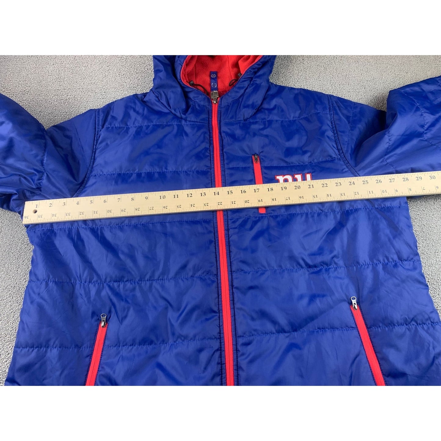 New York Giants NFL Pro Line Puffer Jacket Size XXL Football Court NY Giants