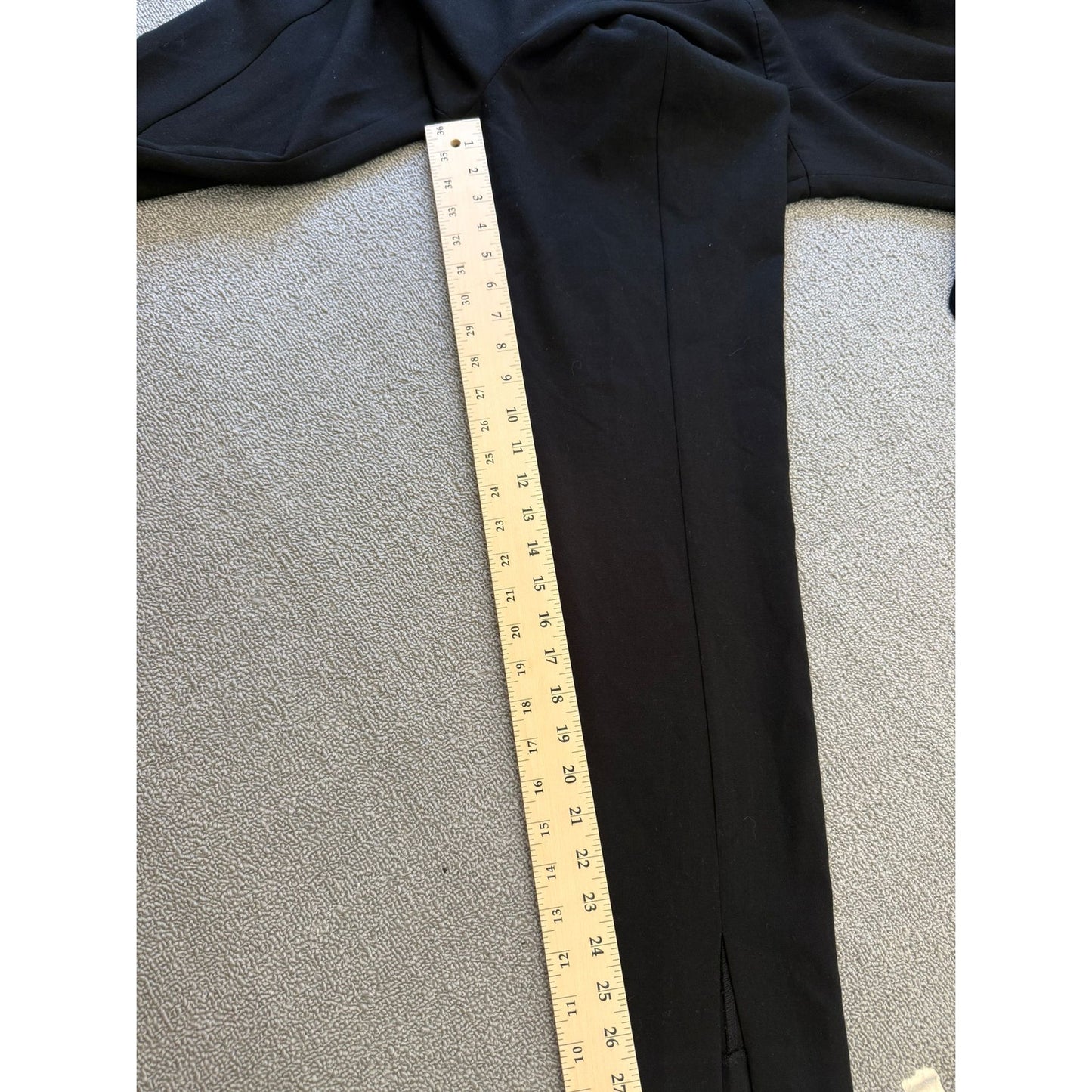 Black Halo Women's Size 4 Black Puff Sleeve Tailored Jumpsuit Dressy Formal