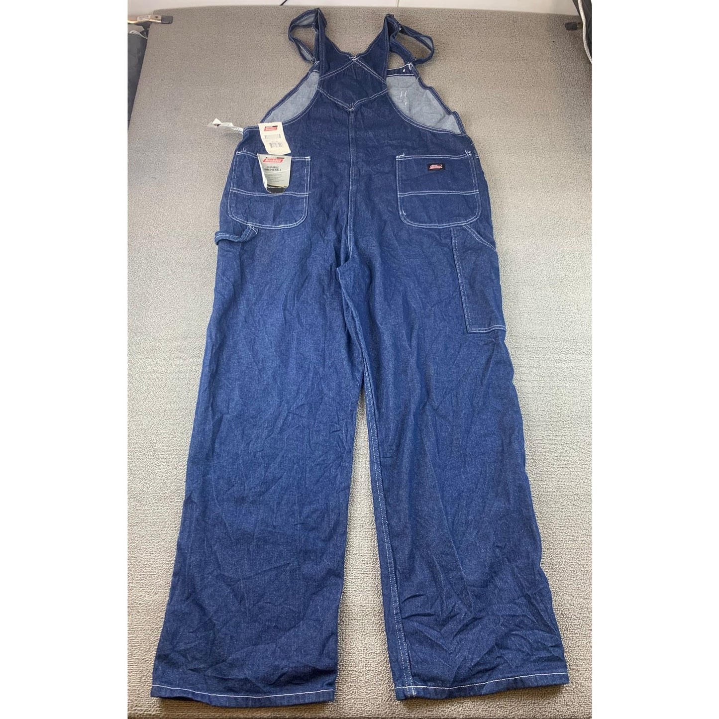 Dickies Overalls Men's XL R Dark Blue Denim Bib Jeans Workwear Overalls