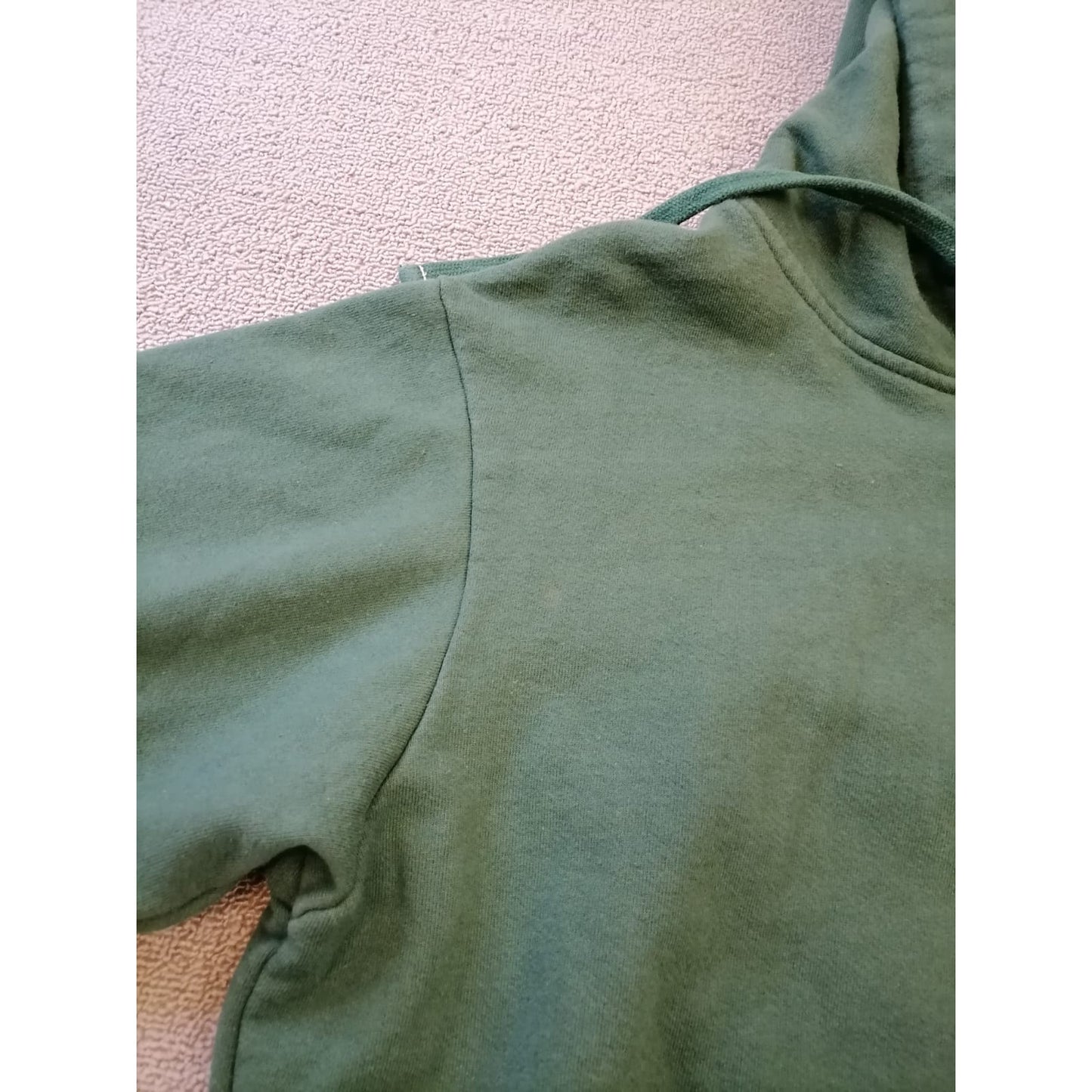 BOAST Men M Green Pullover Hoodie Sporty Comfort Signature Cannabis Leaf Logo