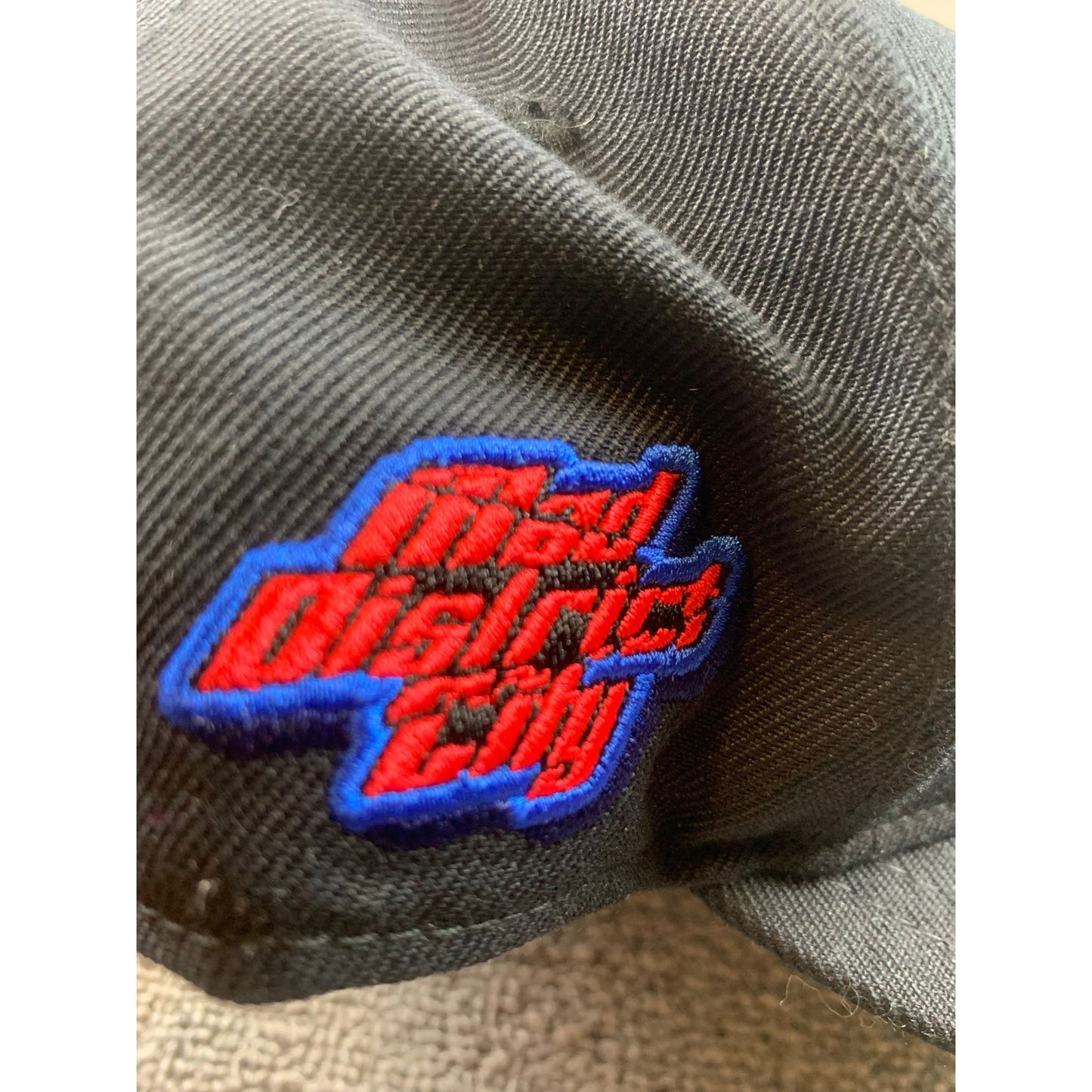 Fortune Men's Size 7 3/8  Streetwear Fortune Fitted Hat Black Graphic Cap