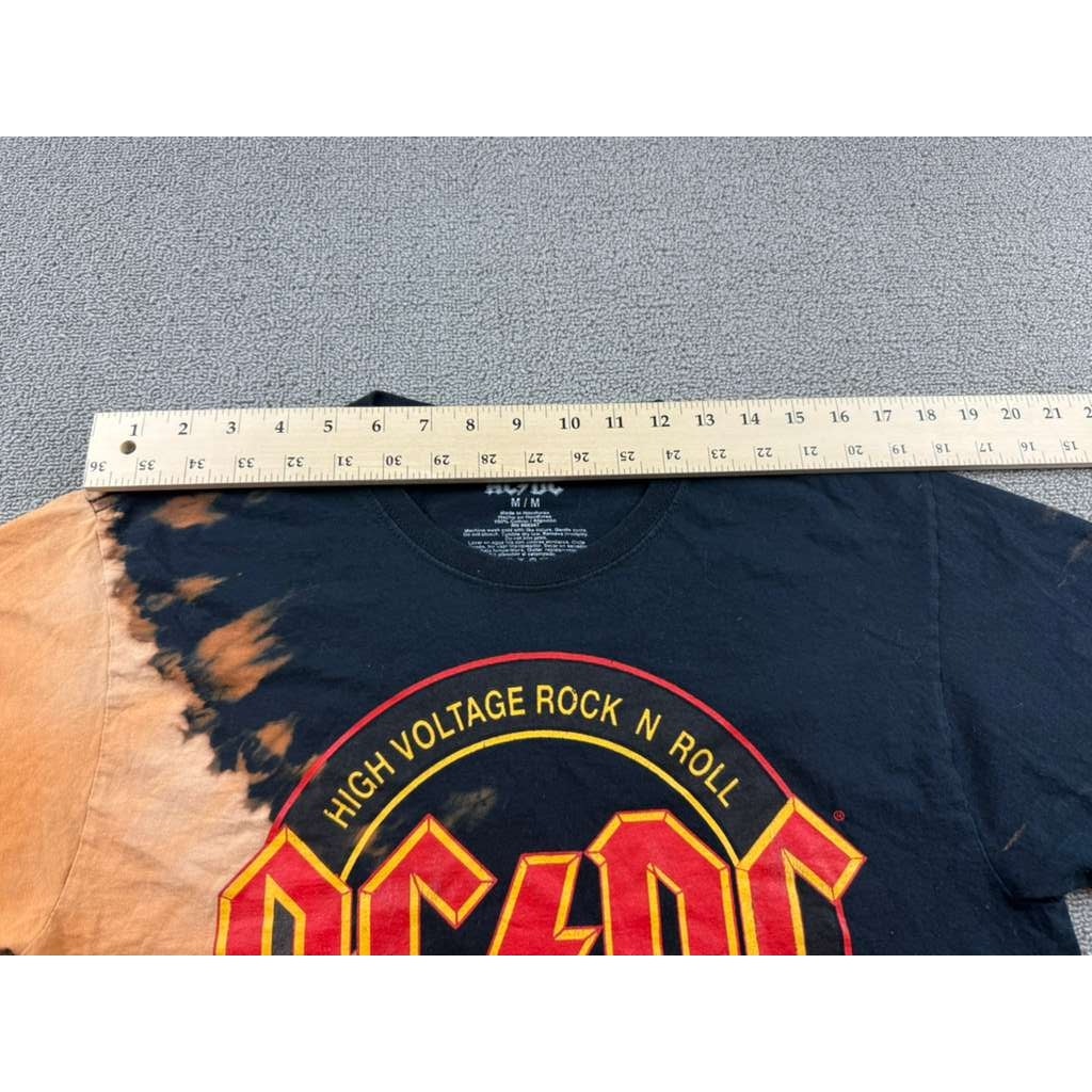 AC/DC T-Shirt Women's Medium Black High Voltage Rock & Roll Cotton Half Shirt