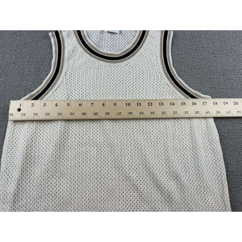 An’ge Mesh Tank Top Lazumba Women Small Trim Sleeveless Preppy
