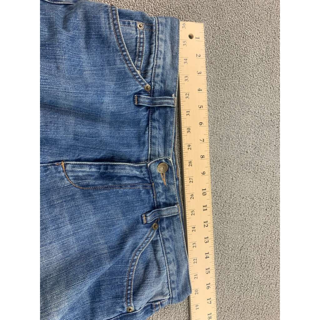 LRL Lauren Jeans Co Women 6 Light Wash Relaxed Boyfriend Jeans Cuffed Denim