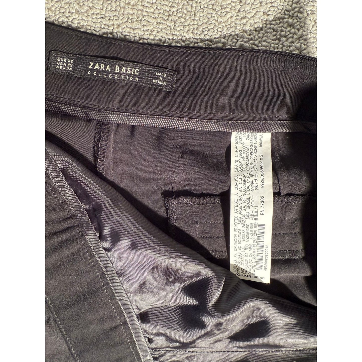 ZARA Basic Black Culotte Style Shorts Women Size XS