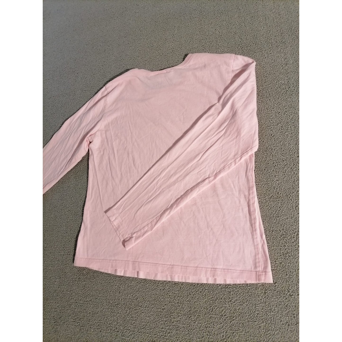Bella Medium Kids Female Pink Snowbird Graphic Long Sleeve Soft Cotton Tee Top