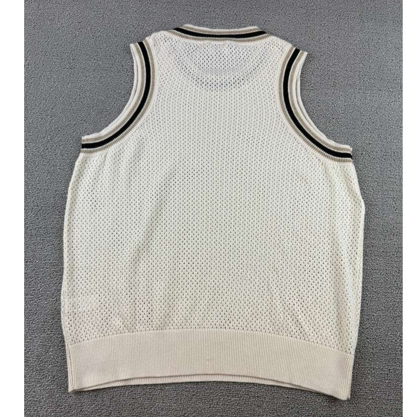 An’ge Mesh Tank Top Lazumba Women Small Trim Sleeveless Preppy