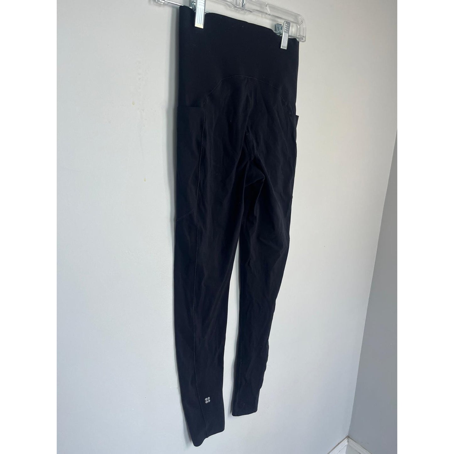 Sweaty Betty Power Leggings Women 6 Black Full Length Pockets High Rise