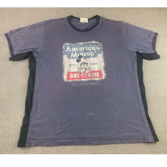 VTG Disney Walt Disney World T Shirt M Gray "America's Mouse Since 1928" Graphic