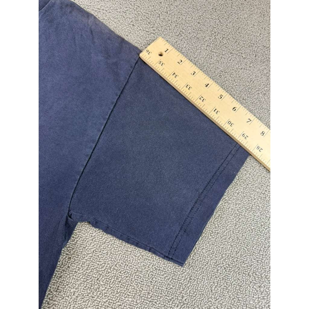 Scooby-Doo V-Neck T-Shirt Men L Dark Navy Cartoon Network Y2K 90s/00s Vintage