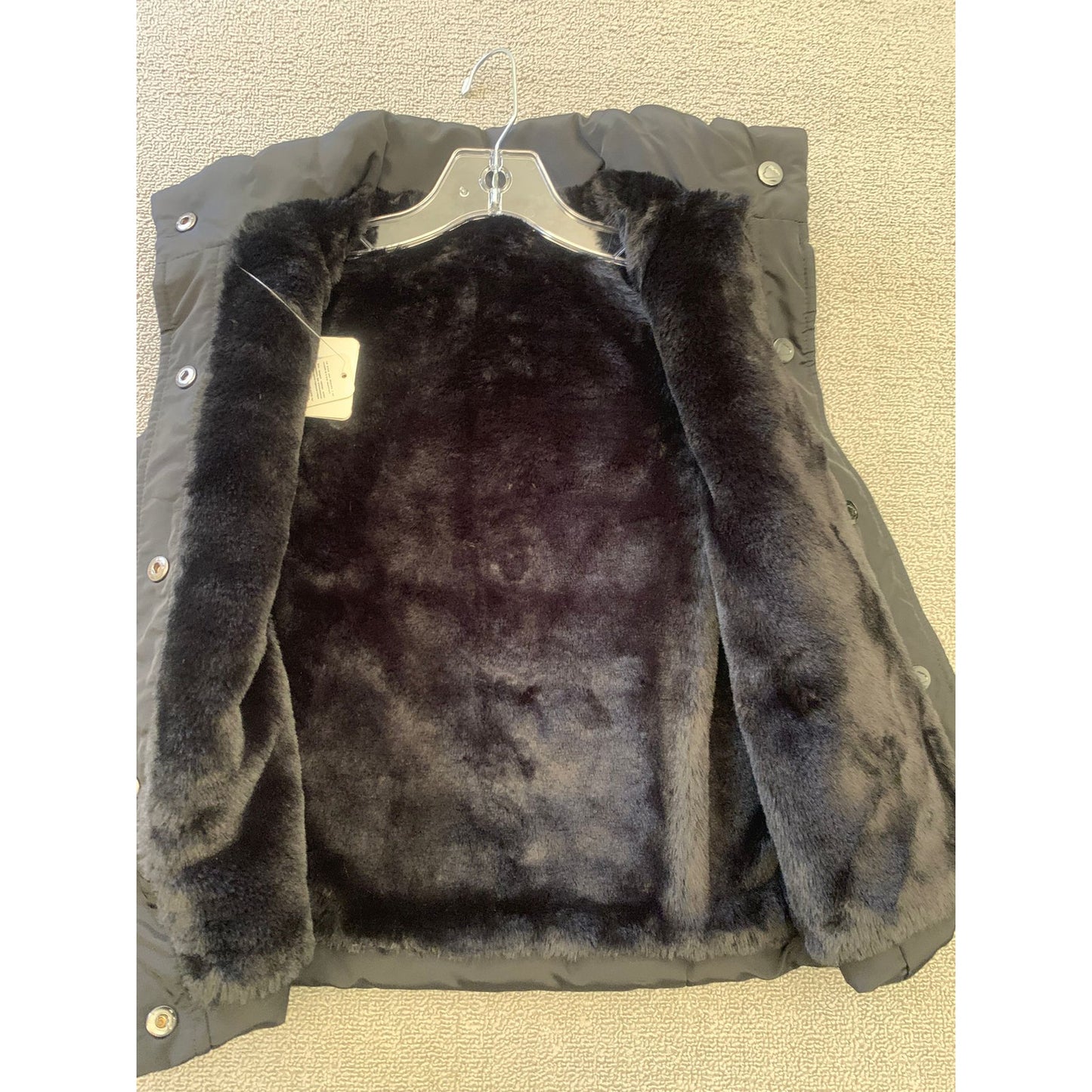 Mayoral Girls Size 12 Black Reversible Puffer Vest Outerwear