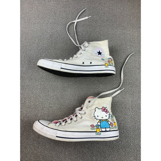 Converse Chuck Taylor Women 10 White Hello Kitty Chuck Taylor High Top Sneakers