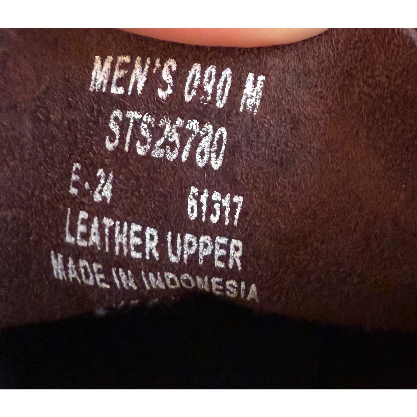 Sperry Men's Size 9 Brown Leather Boots Made in Indonesia