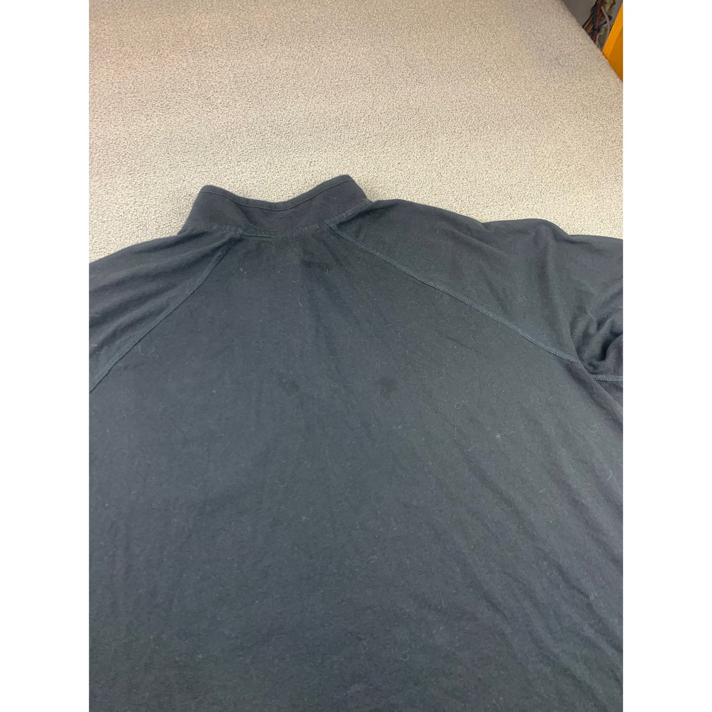 Carhartt Sweater Mens 2XL Black 1/4 Quarter Zip Performance Pullover Logo